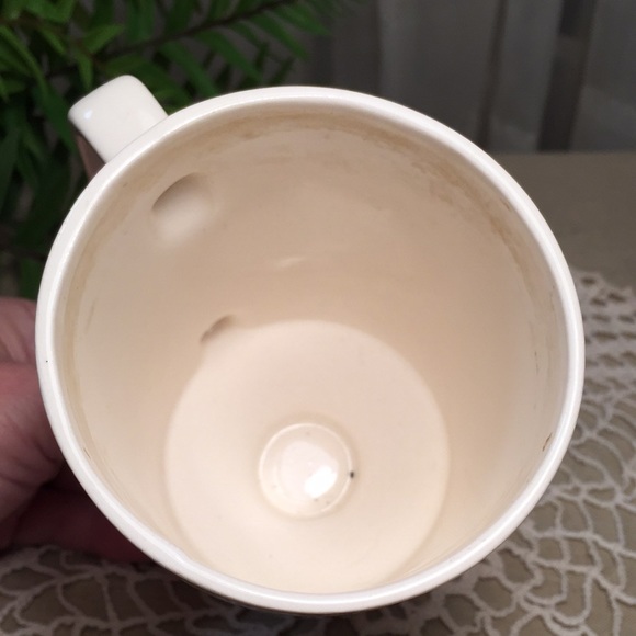 Vintage MCM Fruit Design Pedestal Coffee Mug - Picture 13 of 16